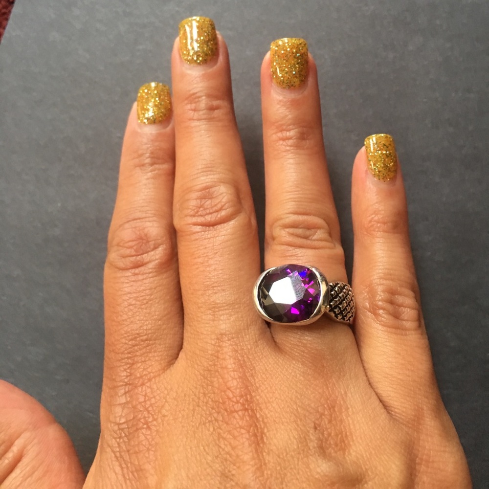 Purple stone ring